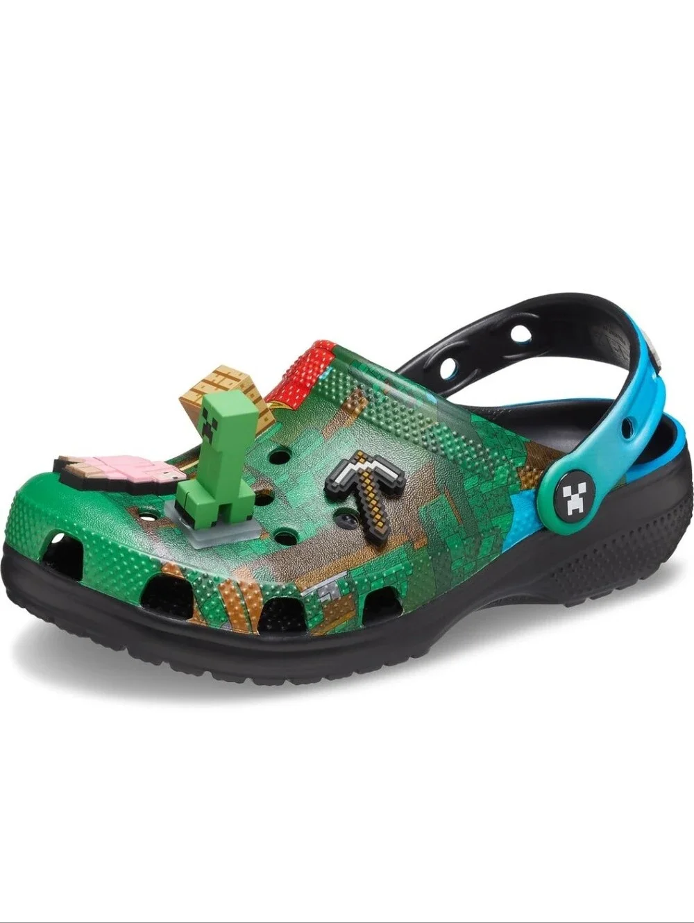 CROCS Classic Minecraft Kids Clogs Size 13 Gaming Casual School